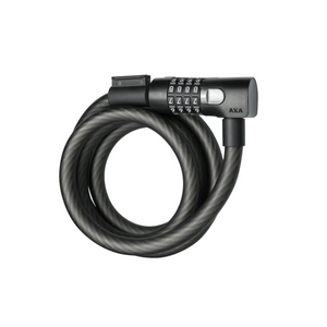 Axa Kabelslot Resolute C180/15, lengte 180cm zwart. cijfercombinatie (hangverpakking). Beveiligingsniveau 6 - AE-trading