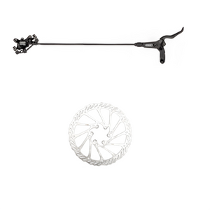 Hydraulisch schijfremsysteem HP4000 RECHTS 1700mm mineraalolie met dubbele zuigers incl. Ø160mm remschijf, remblokken, remklauwadapter, insert, olijfje - AE-trading