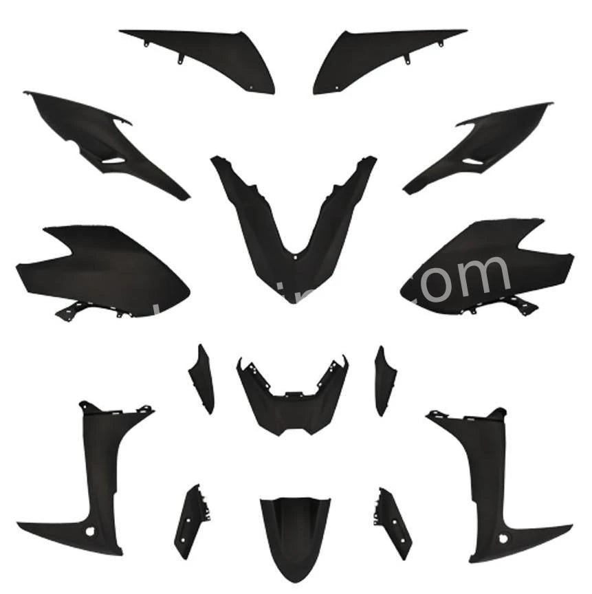 Plaatset Aplus Passend Op Yamaha Tmax 560 (2020 2021) 15 Delig Mat Zwart - AE-trading