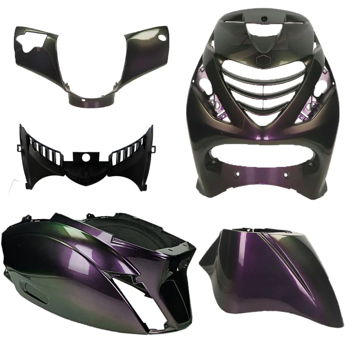 Plaatset Aplus Passend Op Piaggio Zip Sp 5 Delig Glans Dragon Cameleon - AE-trading