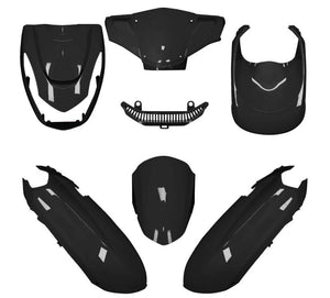 Plaatset Aplus Passend Op Kisbee Euro4/5 Model 7 Delig Glans Zwart - AE-trading