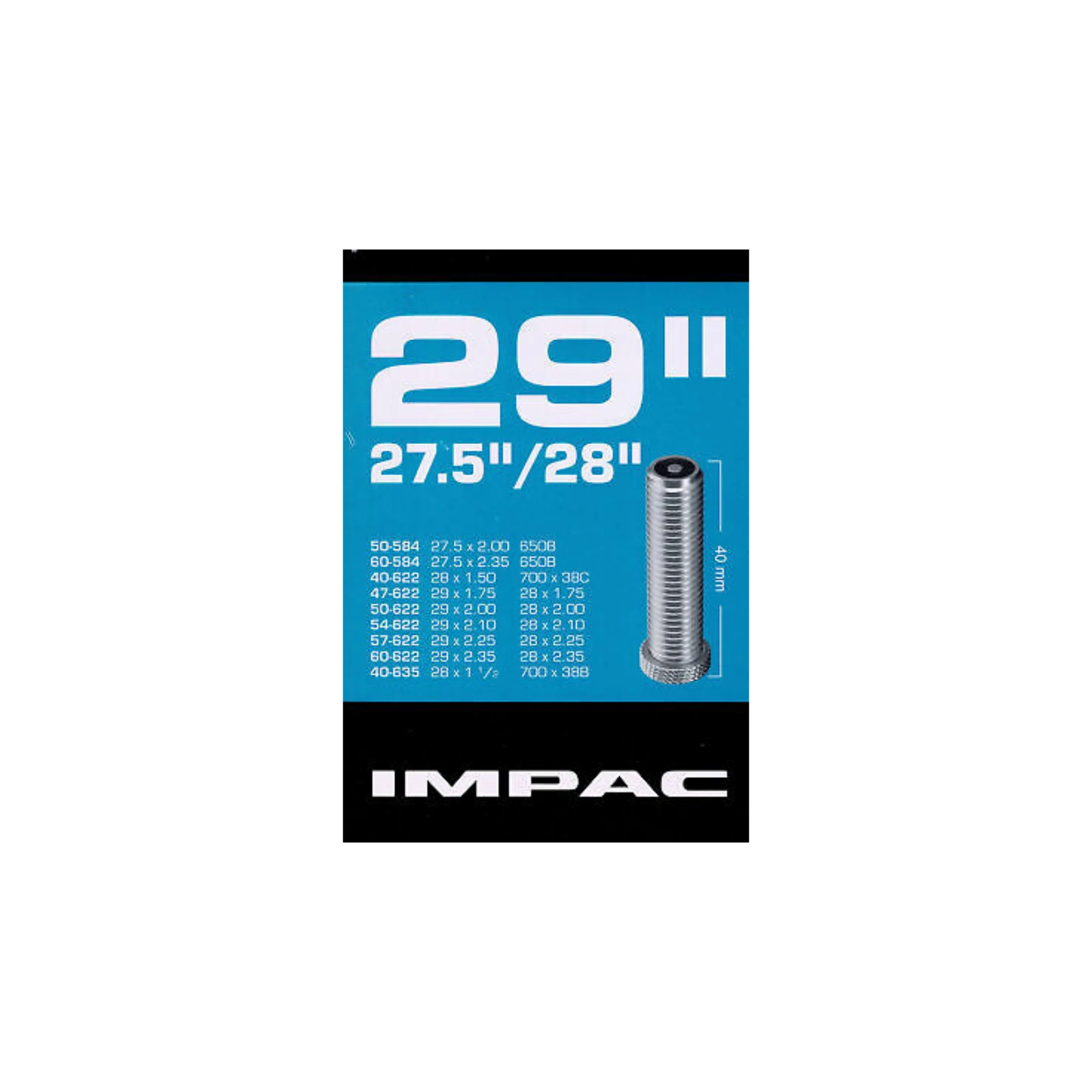 Impac Binnenband (by Schwalbe) AV29 ETRTO 40/60-584/635, Ventiel Schrader/Auto - AE-trading