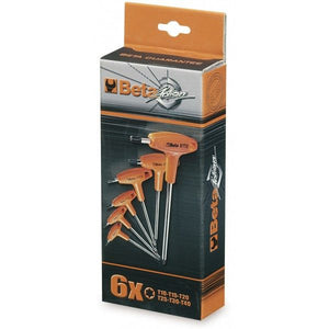 Beta Torx sleutelset T grip 6 delig. T10-T15-T20-T25-T30-T40 - AE-trading