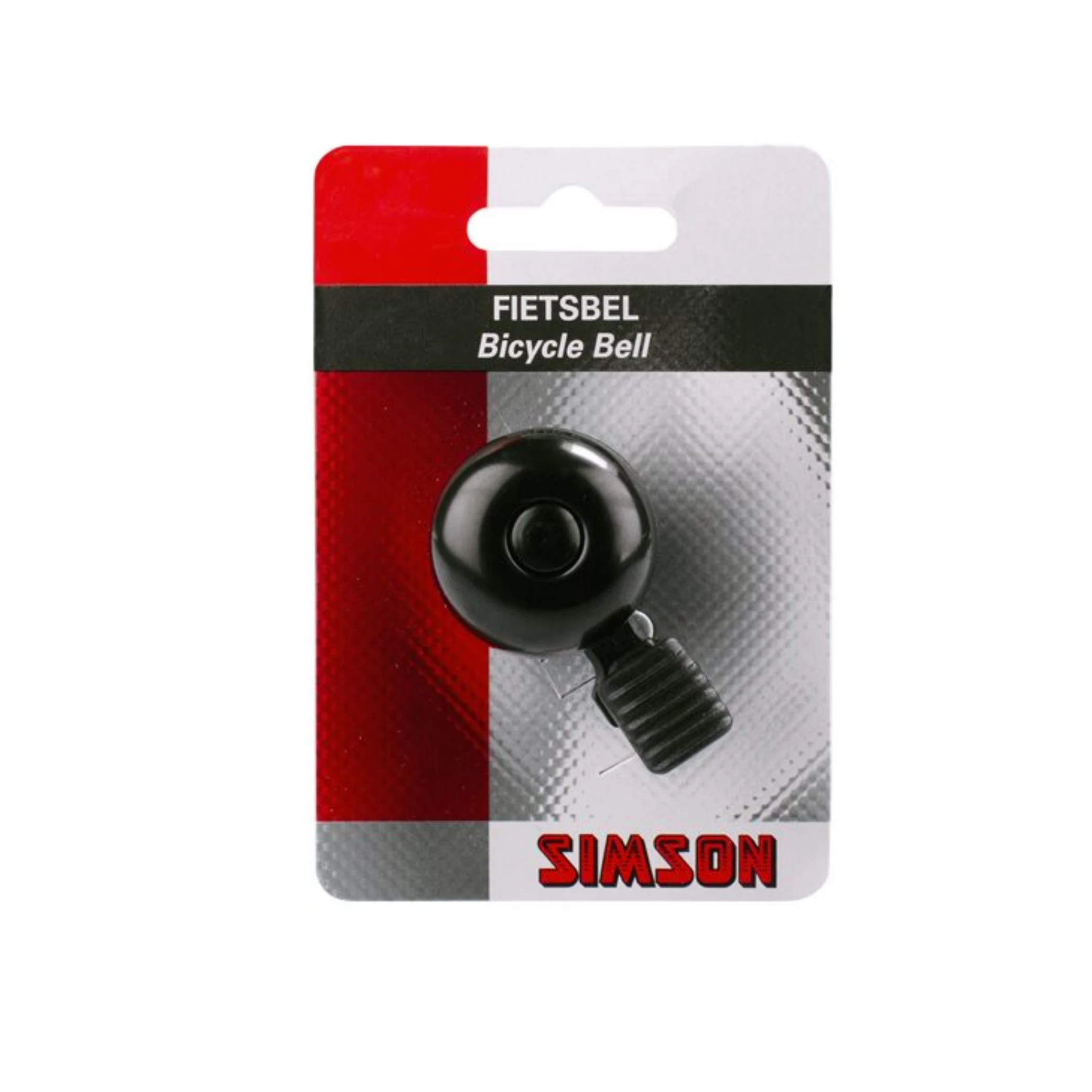 Simson Bel Mini 32mm, vaste kunststof bevestiging, zwart - AE-trading