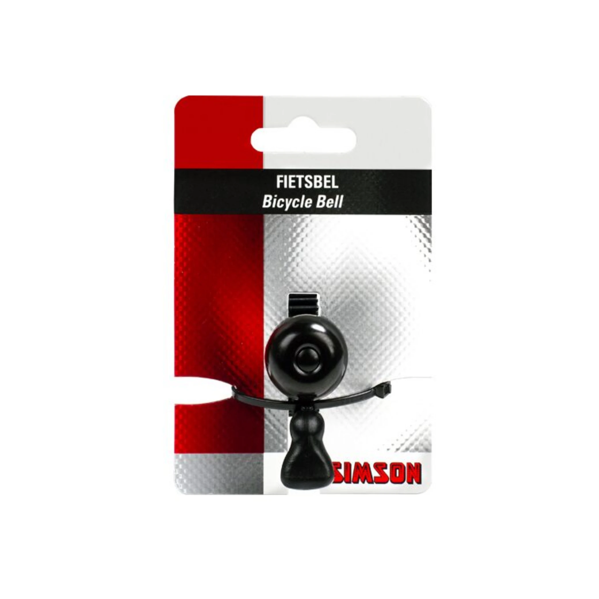 Simson Bel Micro 23mm, rubber elastiek bevestiging, zwart - AE-trading