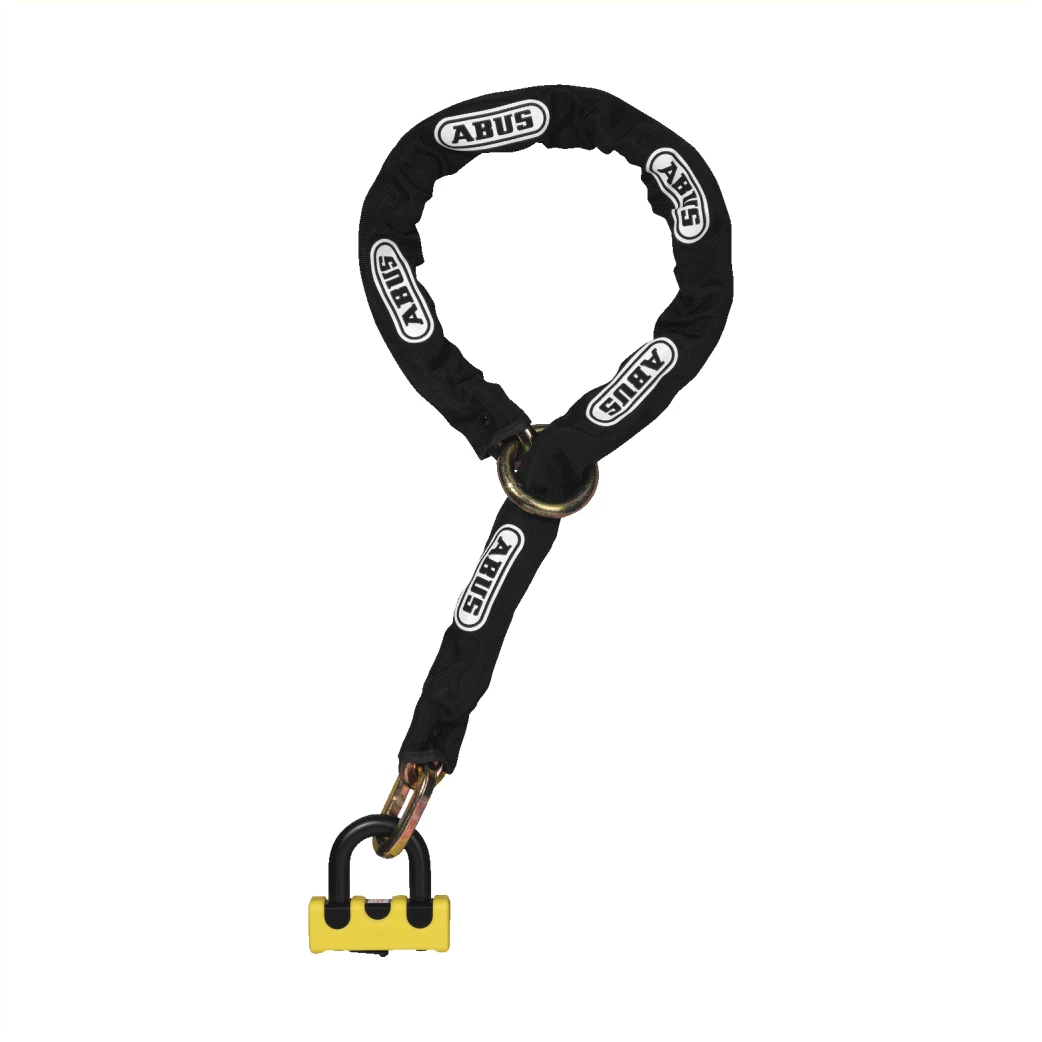 Abus kettingslot combi 67/105HB50 yellow 12KS120 Zwart, 120cm lengte 12mm schakels. ART****. Security level 16 - AE-trading