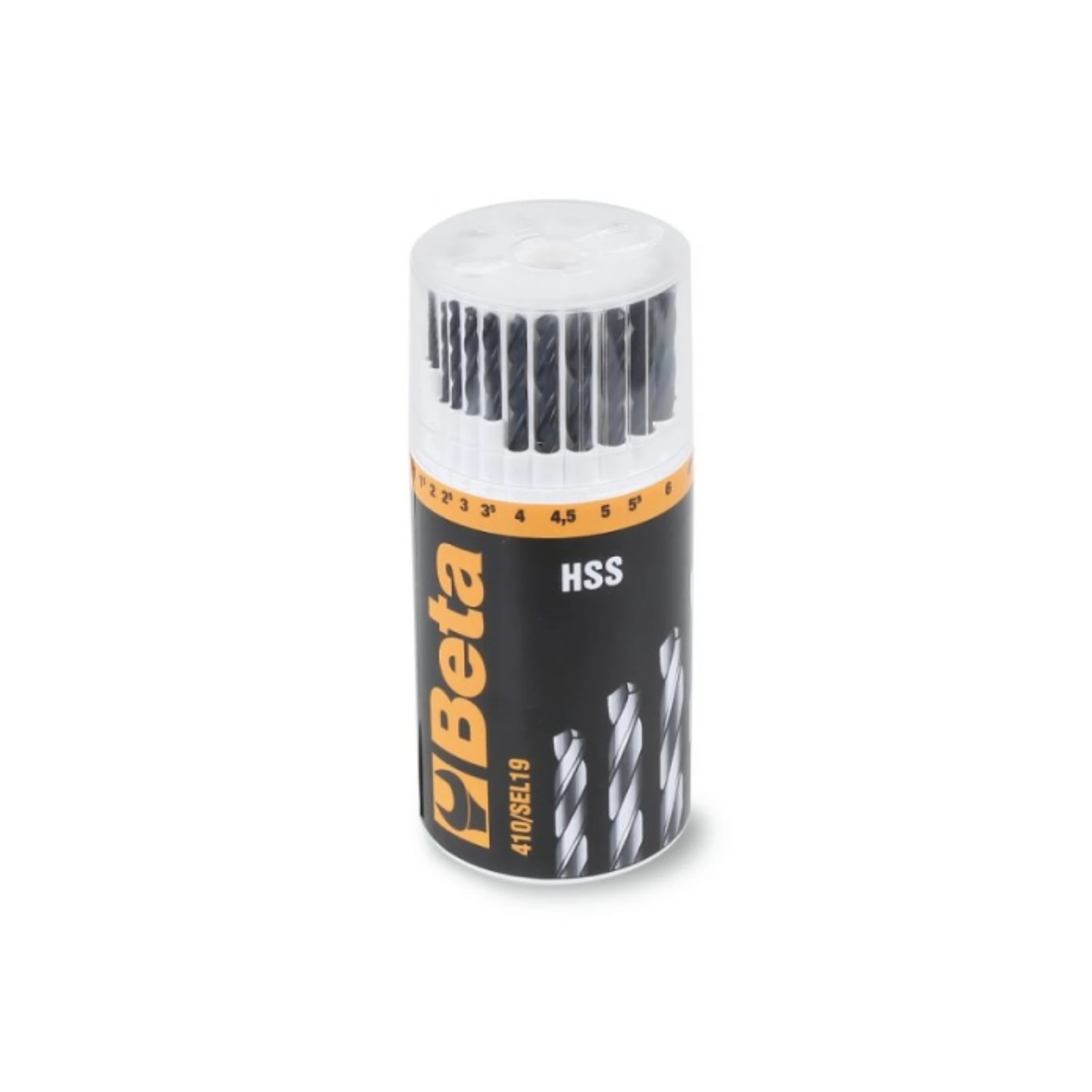 Beta 19 delige metaal spiraalboren set in koker. gewalst HSS 1 tot 10mm per 0.5mm - AE-trading