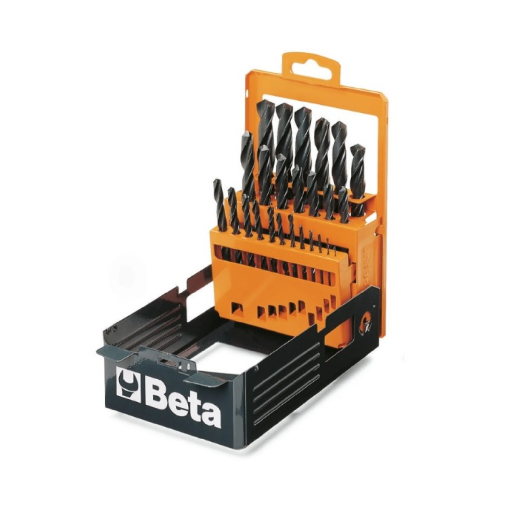 Beta 19 delige metaal spiraalboren set in kist. gewalst HSS 1 tot 10mm per 0.5mm - AE-trading