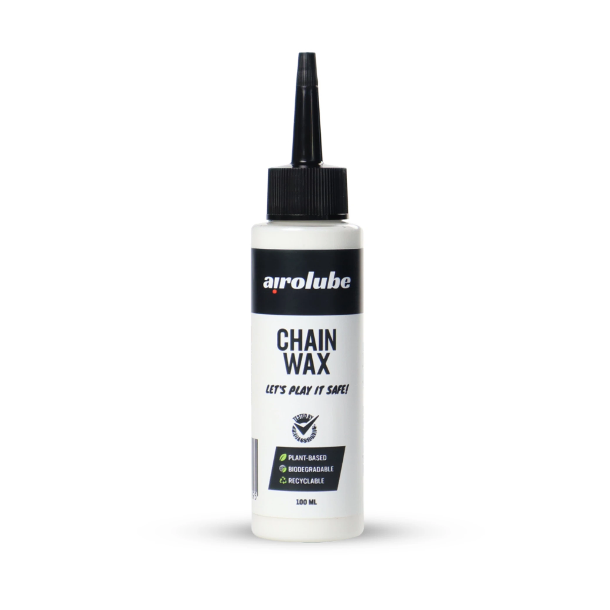 Airolube Chainwax 100ml, kettingwax voor optimale bescherming tegen water, vuil en stof. Geschikt voor alle weersomstandigheden. Biologisch afbreekbaar en samengesteld op basis van plantaardige formule. Verpakking is in zijn geheel te recyclen - AE-trading