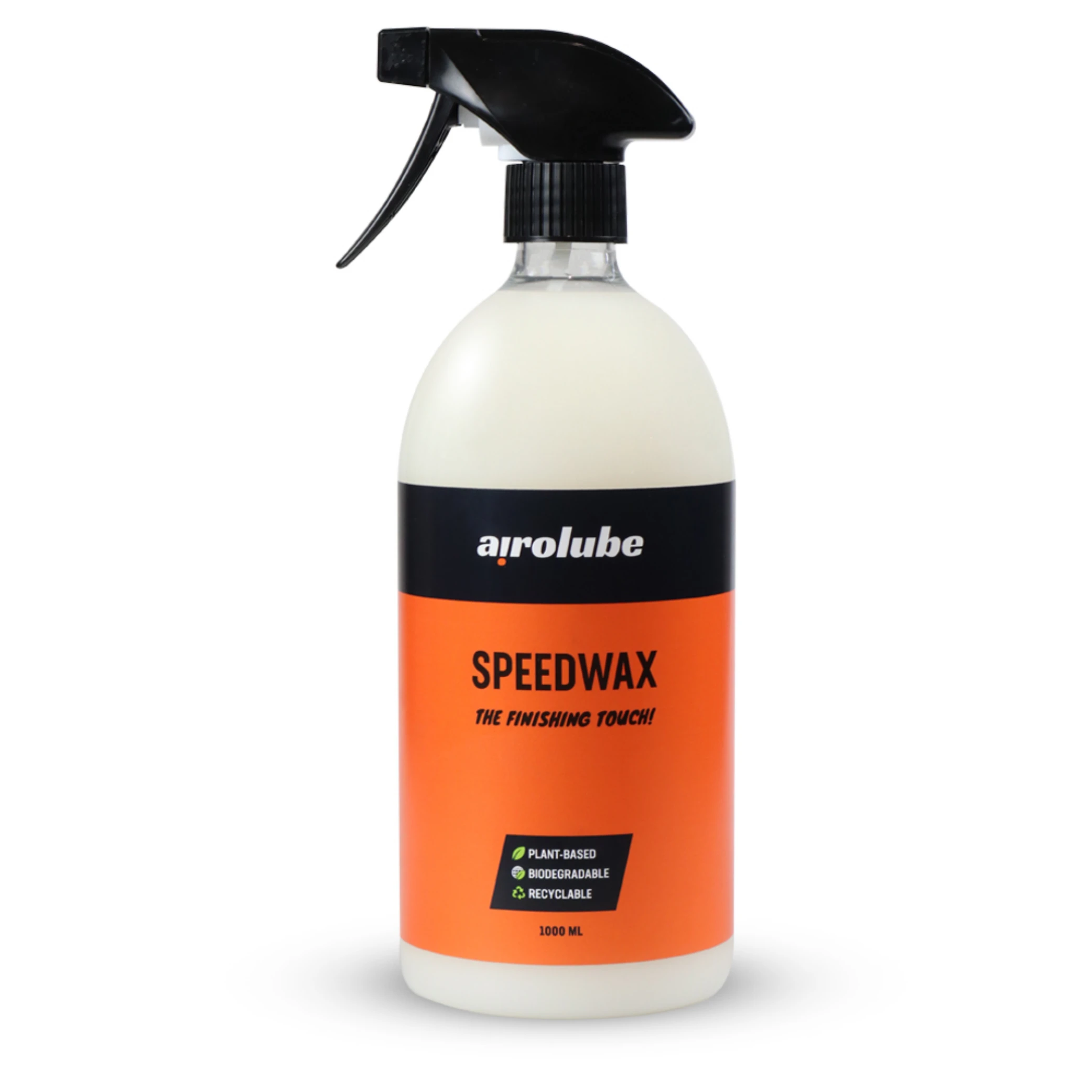 Airolube Speed wax 1000ml, wax-emulsie voor de bescherming en afwerking van lakken. Ook te gebruiken op carbon en matte lak. Brengt een waterafstotende en vuil-werende waxlaag aan. Biologisch afbreekbaar en samengesteld op basis van plantaardige formul... - AE-trading