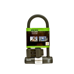 FALKX Leonid beugelslot, zwart/grijs, ART**** 180x320mm incl. framehouder. 16mm beugel. - AE-trading