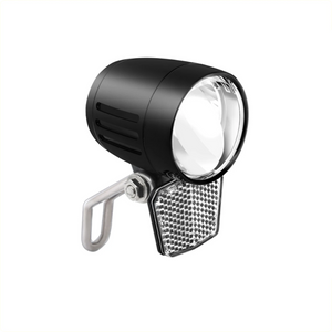FALKX Shine LED koplamp zwart, Aluminium. geschikt voor E-Bike 6V-48V, 20 Lux, waterproof, incl reflector (hangverpakking) CE/ECE/StVZO keuring - AE-trading