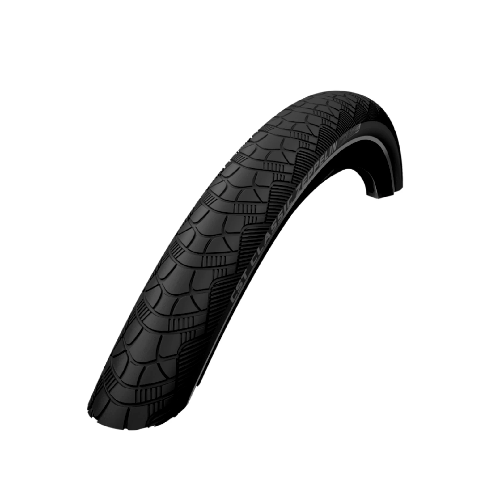 Buitenband: CST Zeppelin (1mm anti-lek) Kleur: zwart met reflectie Maat: 28x1.60, ETRTO 42-622 - AE-trading