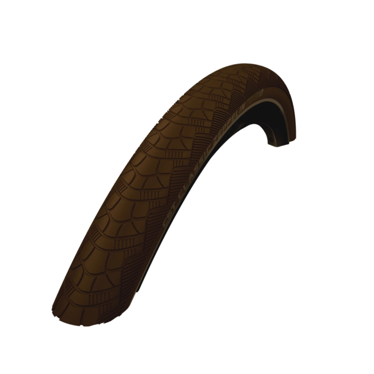 Buitenband: CST Zeppelin (1mm anti-lek) Kleur: bruin met reflectie Maat: 28x1.60, ETRTO 42-622 - AE-trading