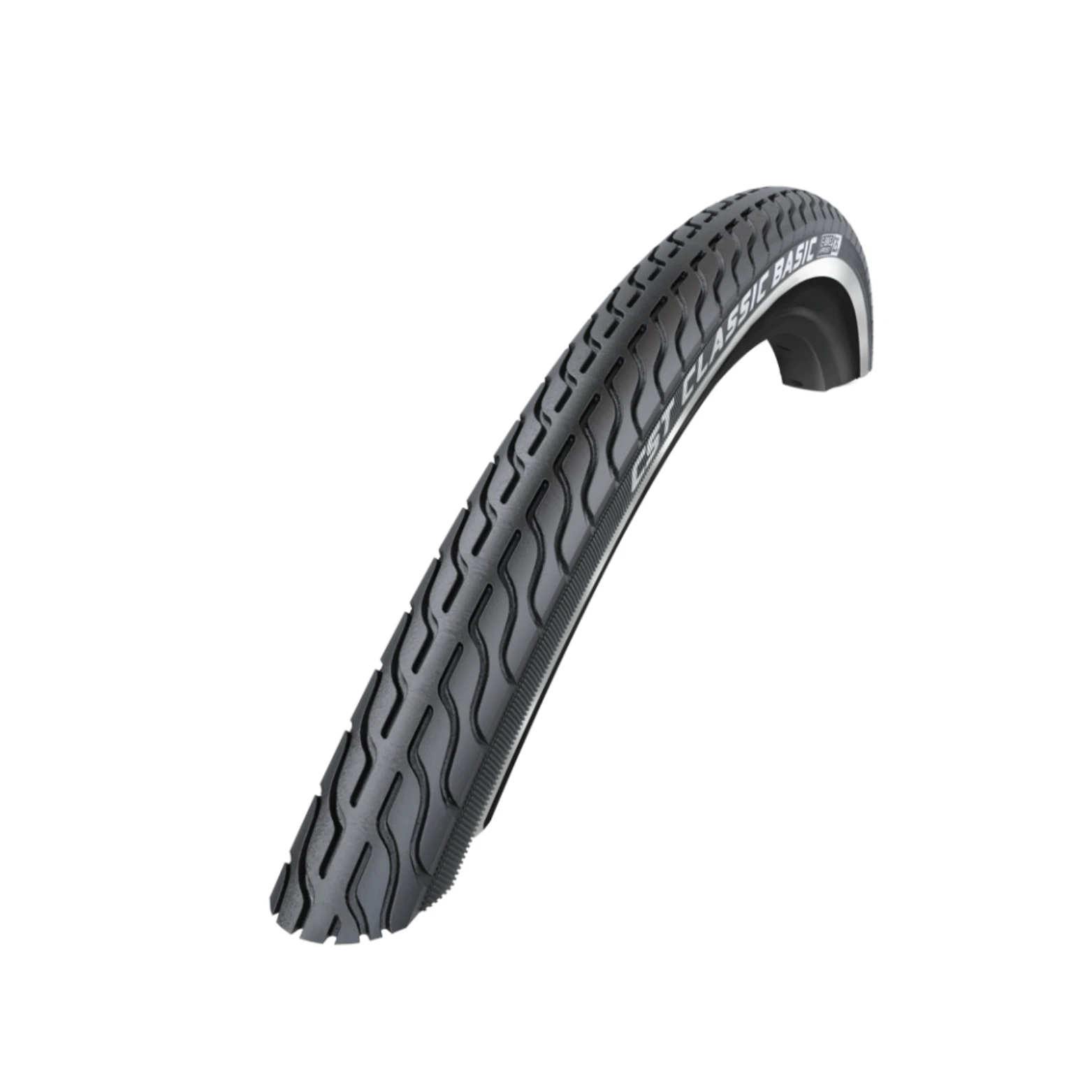 Buitenband: CST Classic Basic Kleur: zwart met reflectie Maat: 28x1 5/8x1 1/4 ETRTO 32-622 - AE-trading