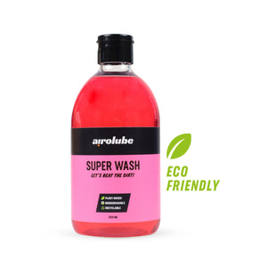 Airolube Super Wash 500ml is een plant based fiets- en autoshampoo voor het reinigen van lakken. De natuurlijke formule reinigt moeiteloos vet en vuil. Daarnaast zorgt de Super Wash voor een vlekkeloos en streeploos resultaat na gebruik. Super Wash is ... - AE-trading