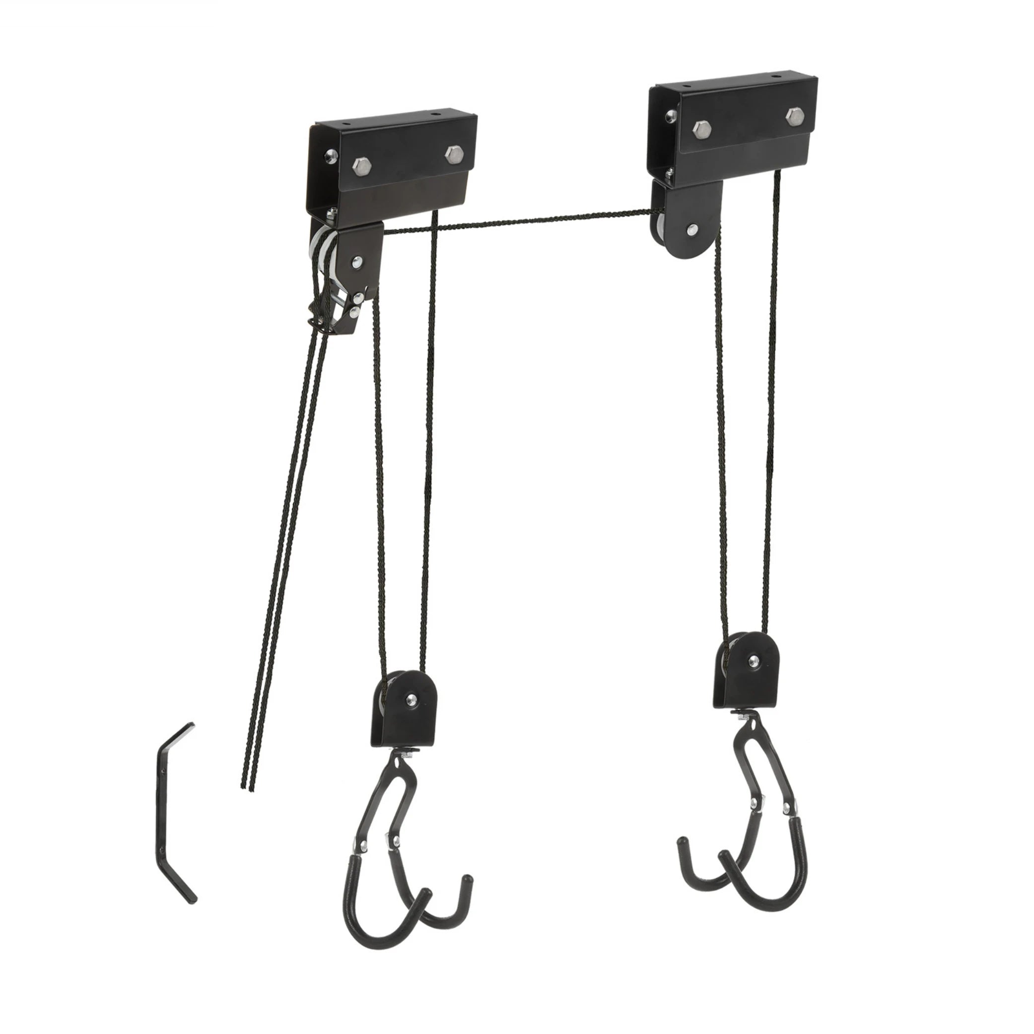 M-Wave fietslift, zwart, voor plafond hoogte tot 4m. max liftgewicht 57Kg - AE-trading