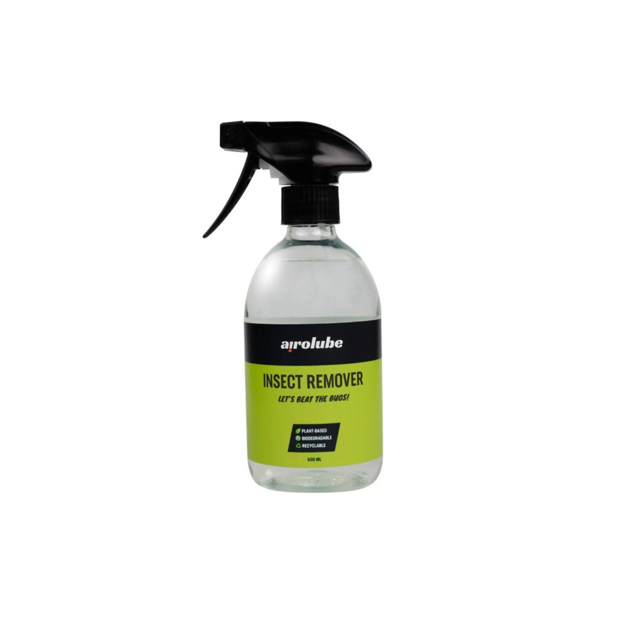 Airolube Insect Remover 500ml is een plant-based formule voor het verwijderen van insectenresten van de lak of glas. De natuurlijke formule trekt in de insectenresten en weekt deze los van het oppervlak. De Insect Remover is vriendelijk voor behandelde... - AE-trading