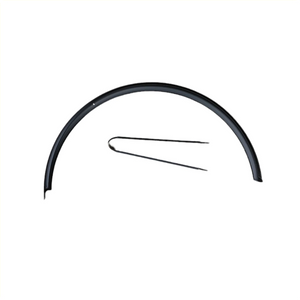Rivel Riviera achterspatbord 28x1.75 zwart staal - AE-trading