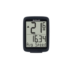 Sigma BC 8.0 WR fietscomputer, 8 functies (oa (oa. snelheid, gem snelheid, max snelheid, afstand, totale afstand, rijtijd, totale rijtijd, klok). Bekabeld (hangverpakking) - AE-trading