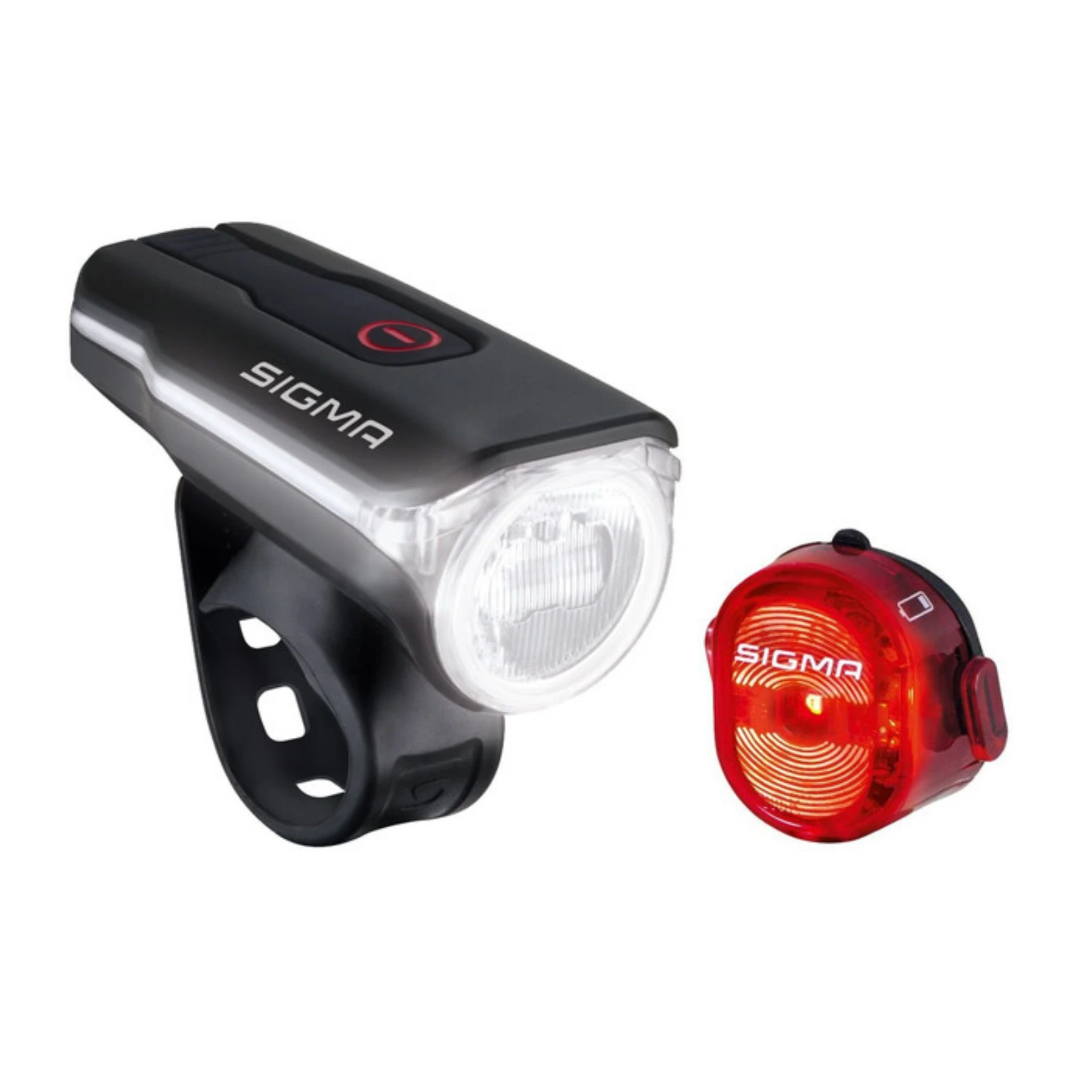Sigma AURA 60 USB K-Set koplamp LED 60 Lux - incl. geint. Li-ion accu / USB oplaadfunctie + NUGGET II + Micro-USB kabel - AE-trading