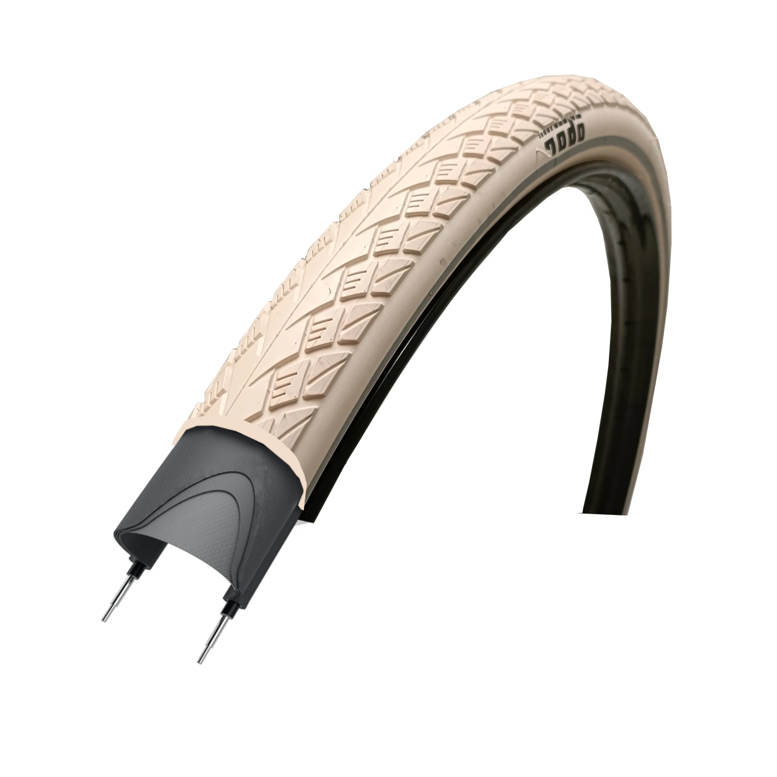 Buitenband: Obor Metro Elite kleur: creme met reflectie Maat: 28x1 1/2, ETRTO 40-635 - AE-trading