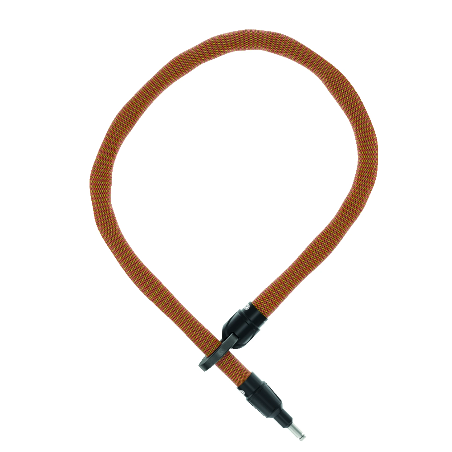 Abus Insteekketting Ivy Tex oranje 6KS/100 100cm lang, schakels 6mm dik. Passend op alle Abus, Axa en Trelock ringsloten (muv Abus Amparo 4850) - AE-trading