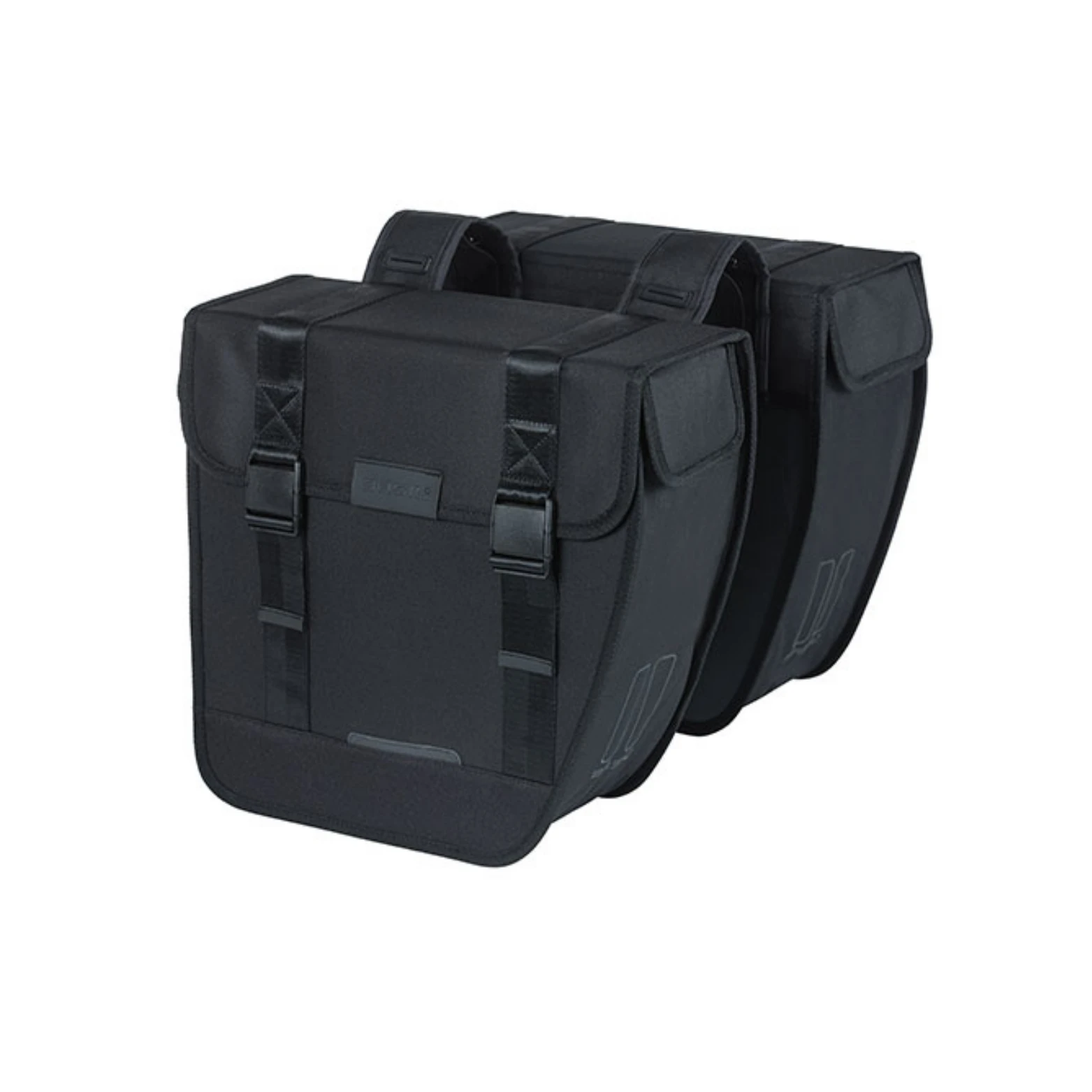 Basil Tour dubbele fietstas, 28L, zwart (34x14x34), waterafstotend 600D polyester. Universal Bridge (geschikt voor Basil DBS, MIK, RT platen (apart verkrijgbaar) - AE-trading