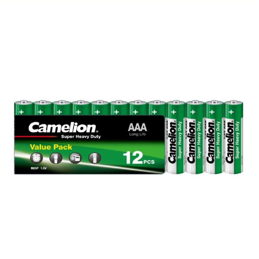 Camelion AAA batterijen zink-carbon, 12 stuks (werkplaatsverpakking) - AE-trading