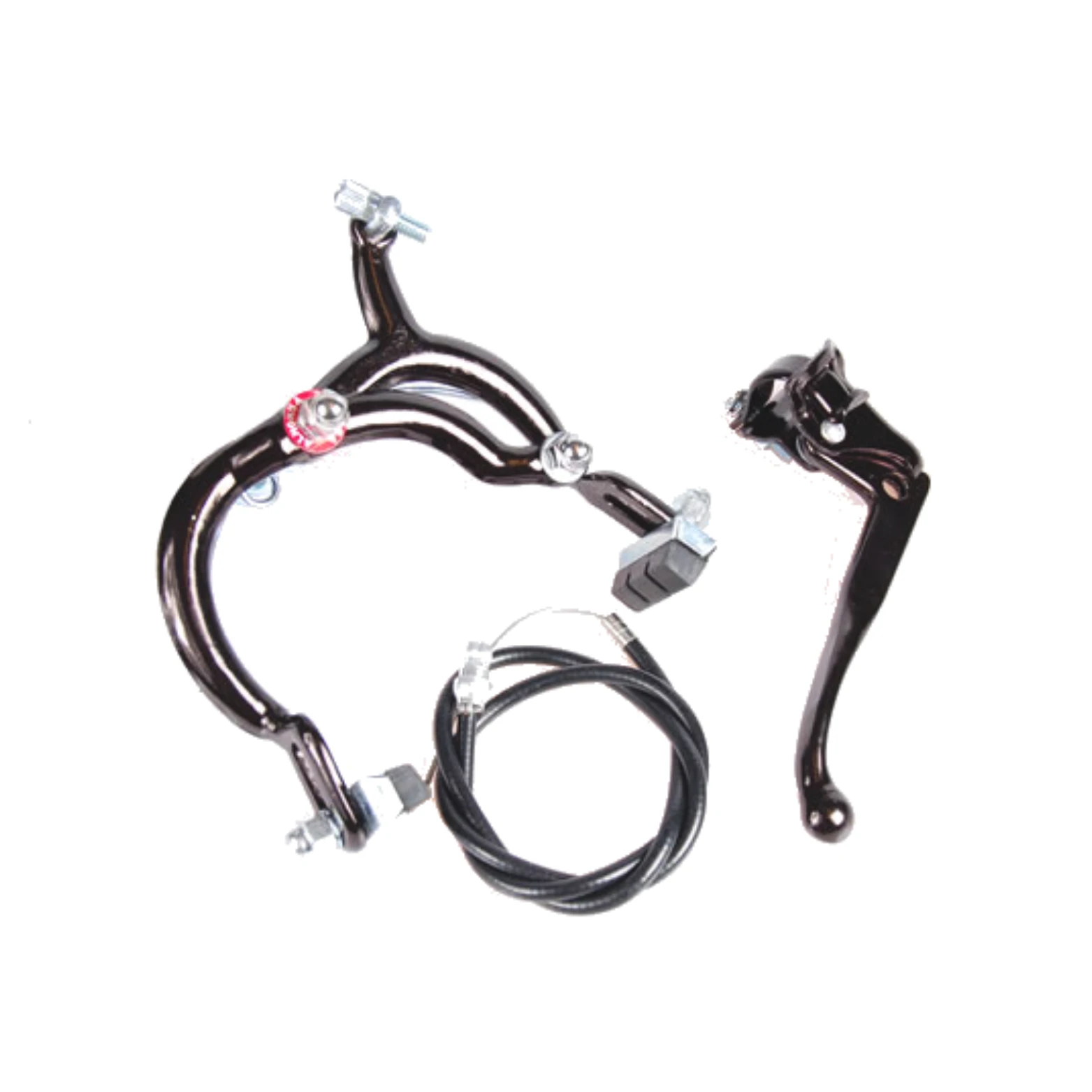 Alhonga sidepull rem set, achter zwart (hangverpakking). - AE-trading