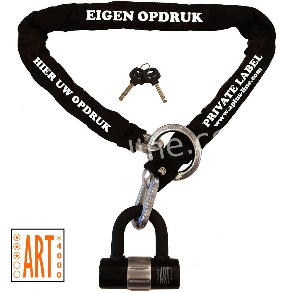 Private Label Kettingslot Art3 120 Cm Loop + U Beugel (Minimaal 50 Stuks) - AE-trading