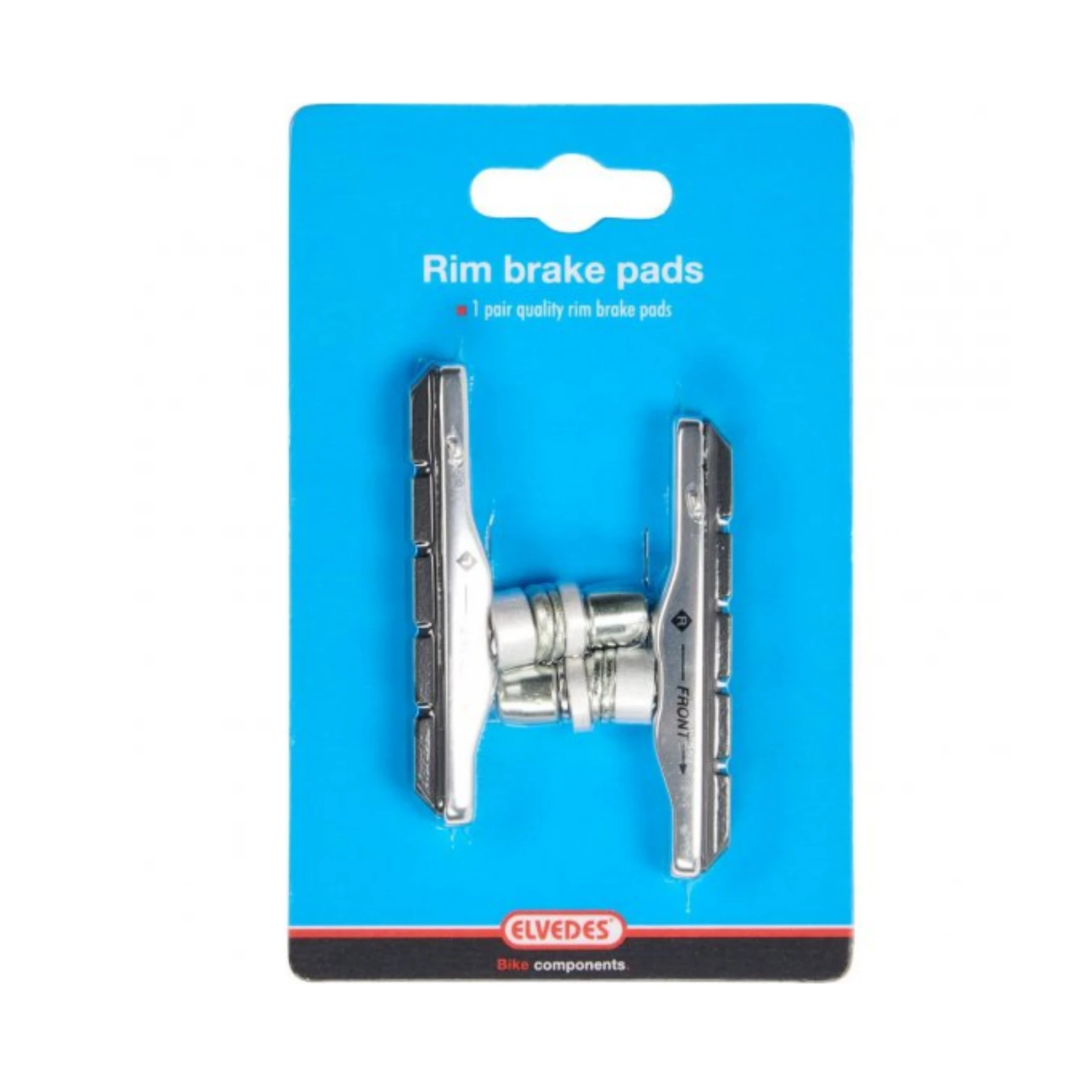Elvedes V-brake remblokken 72mm, per set (hangverpakking) zwart, met aluminium cartridge - AE-trading