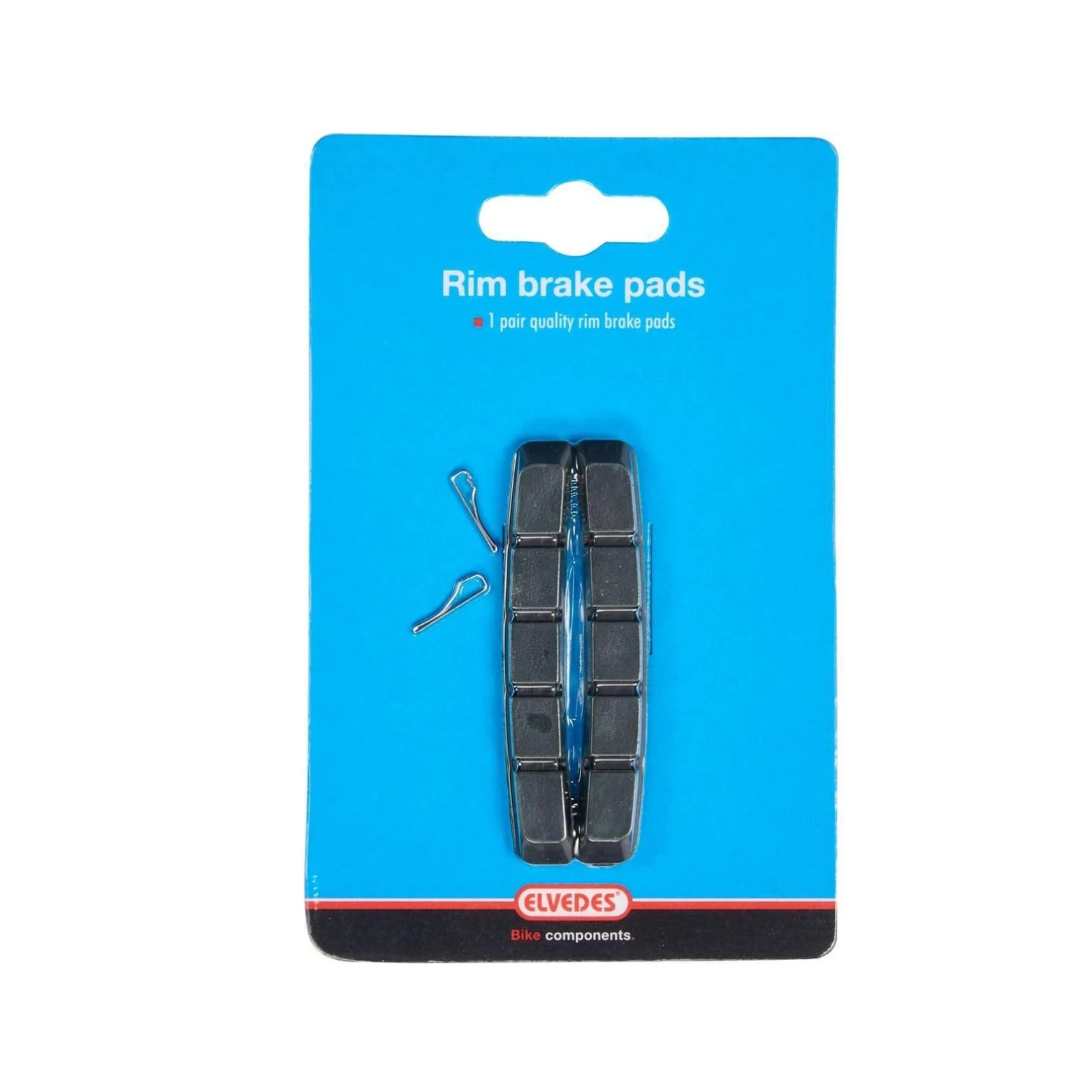 Elvedes V-brake remblokken vervanging zwart 72mm, per set (hangverpakking) - AE-trading