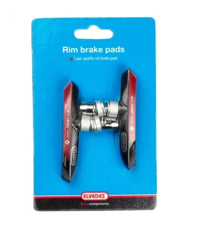 Elvedes V-brake remblokken 72mm. voor natte en droge omstandigheden (hangverpakking) - AE-trading