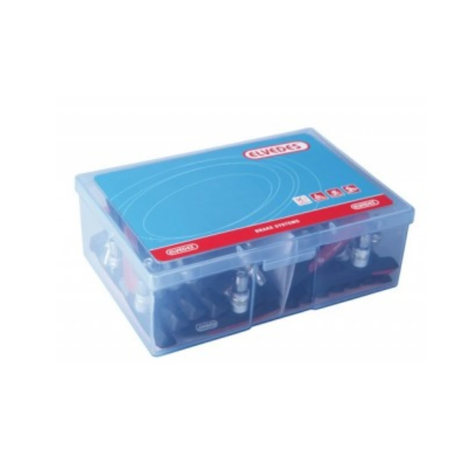 Elvedes V-brake remblokken 72mm. voor natte en droge omstandigheden. Per 25 (werkplaatsverpakking) - AE-trading