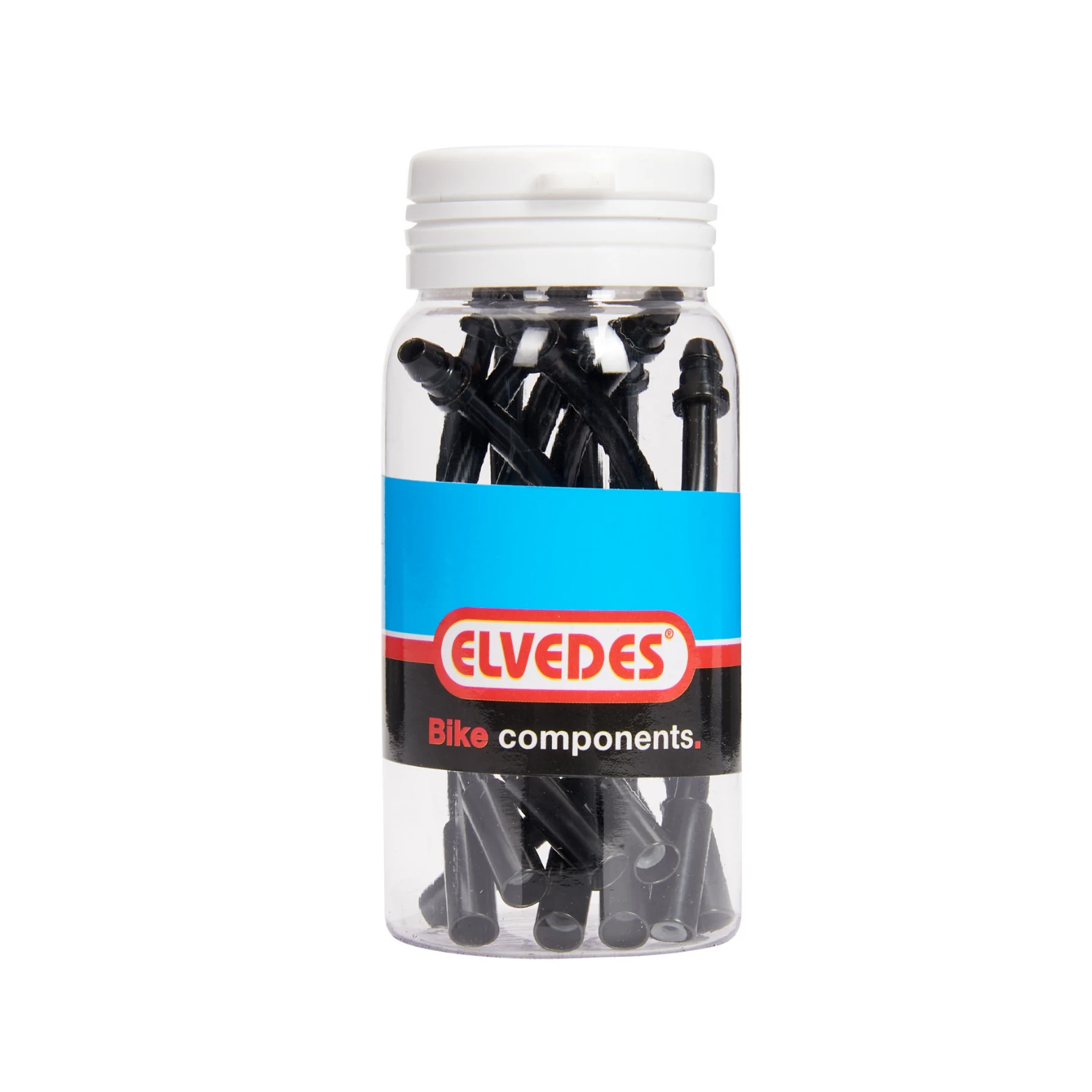 Elvedes v-brake bocht 90gr, zwart RVS 10 stuks in pot - AE-trading