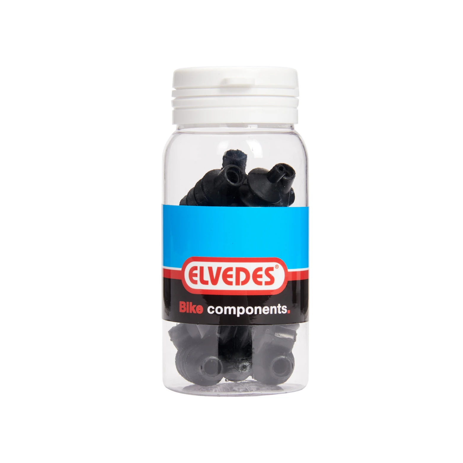 Elvedes v-brake rubber harmonica, zwart 35mm. 15 stuks in pot - AE-trading
