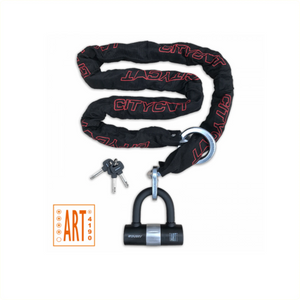 Starry Kettingslot Citycat ART**** 180cm x10.5mm. met loop en mini beugelslot - AE-trading