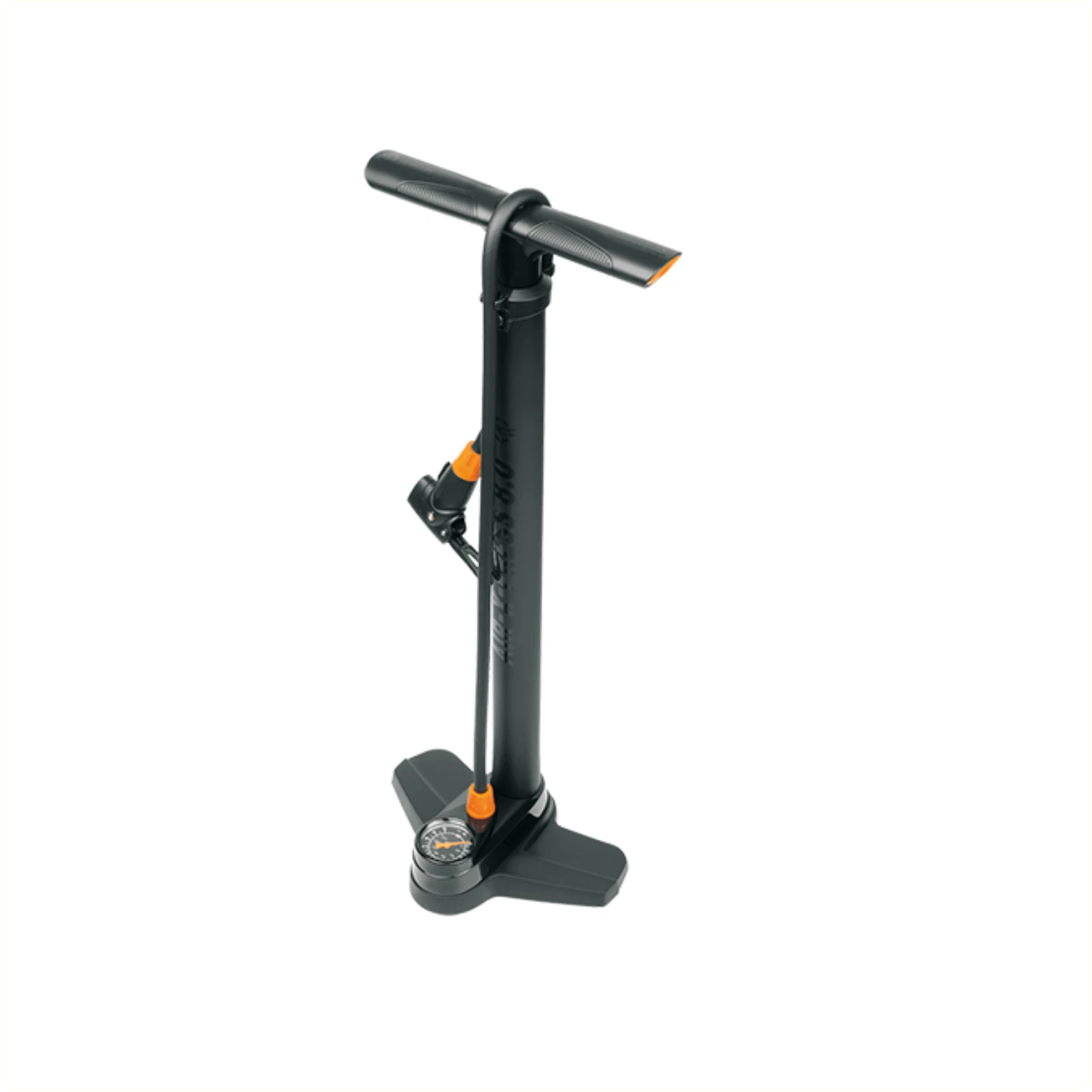 SKS Air-X-press 8.0 pomp. Kunststof hogedruk pomp met manometer. geschikt voor alle ventielen. max 8 bar/115 PSI - AE-trading