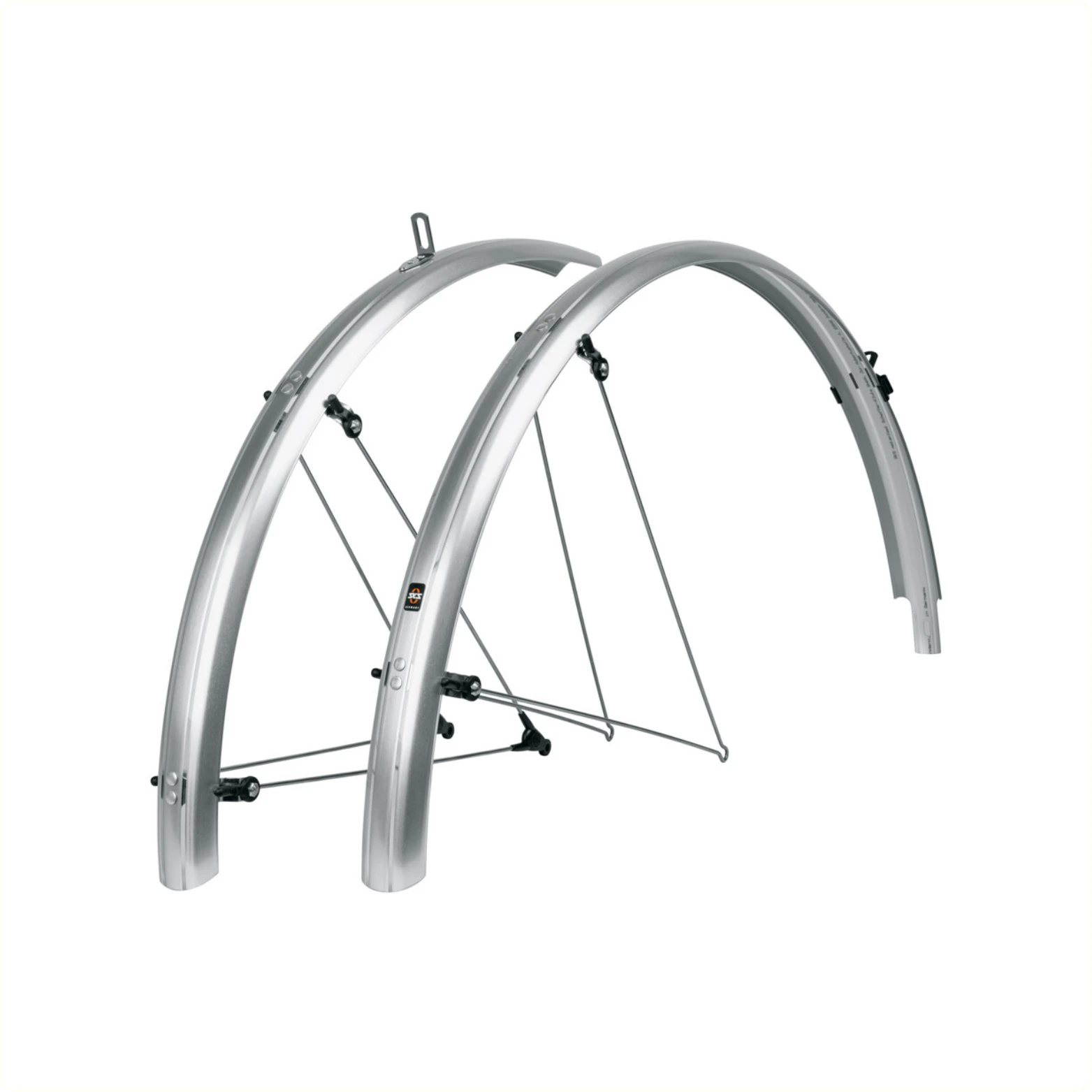 SKS bleumels basic 35mm spatbord set, Zilver - AE-trading