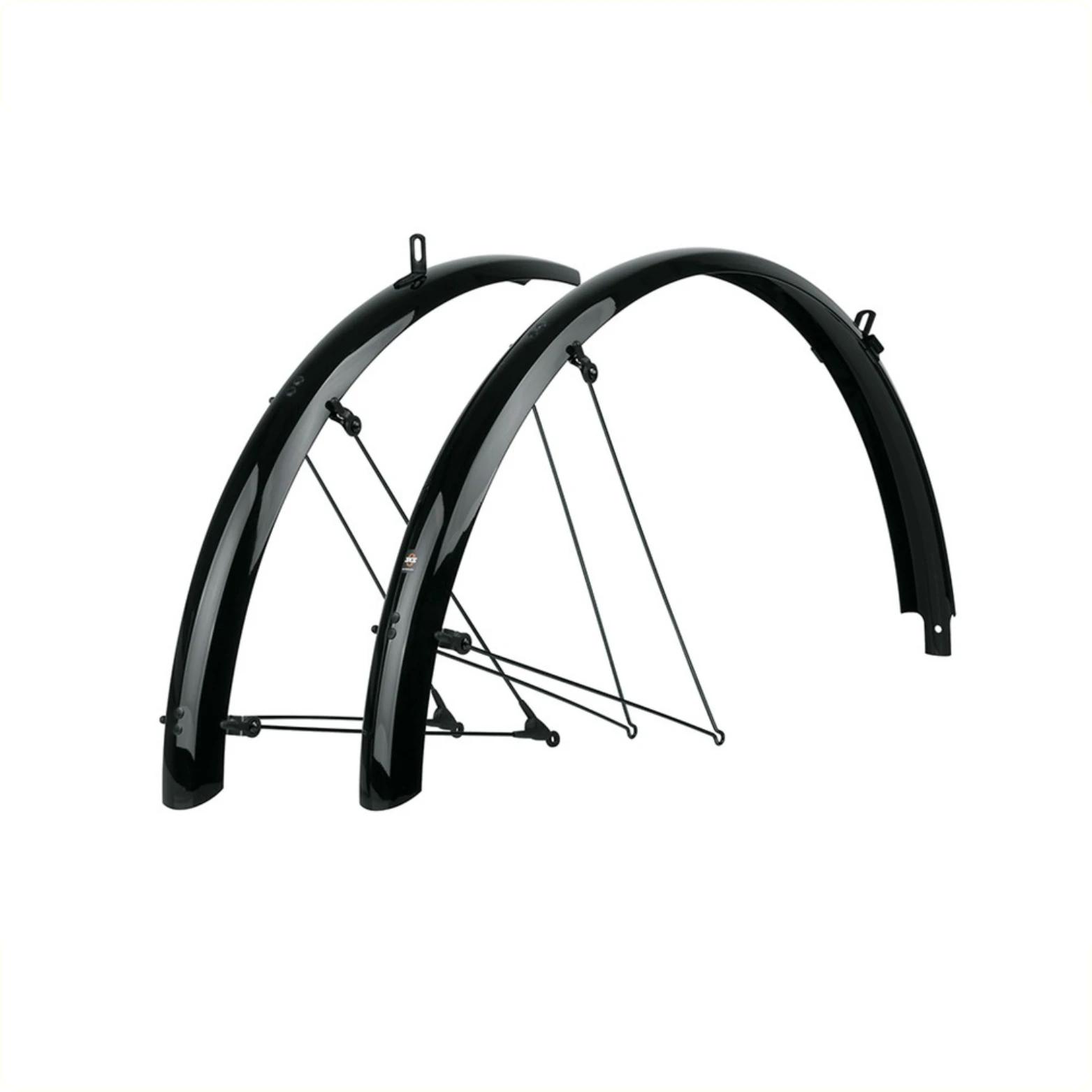 SKS bleumels basic 45mm spatbord set, zwart - AE-trading