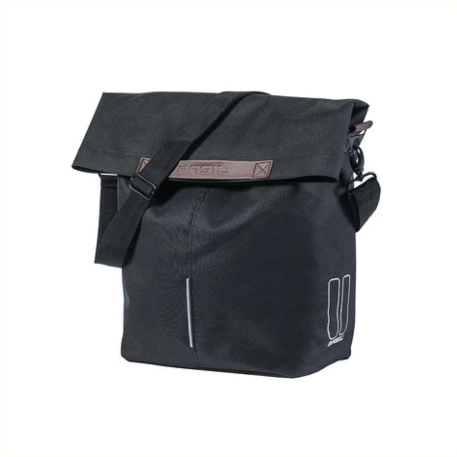 Basil Tas City shopper, zwart. afmeting: 41x15x34. inhoud 14-16L - AE-trading
