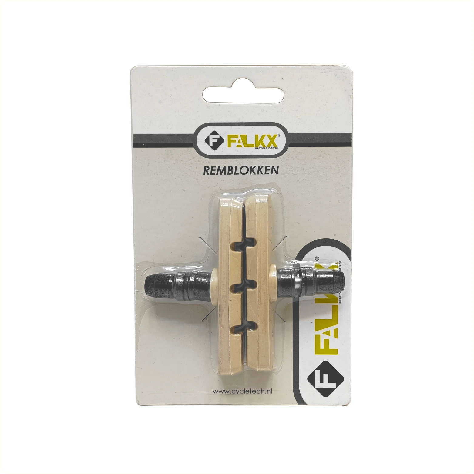 FALKX remblokken v-brake wit. 70mm per paar (hangverpakking) - AE-trading
