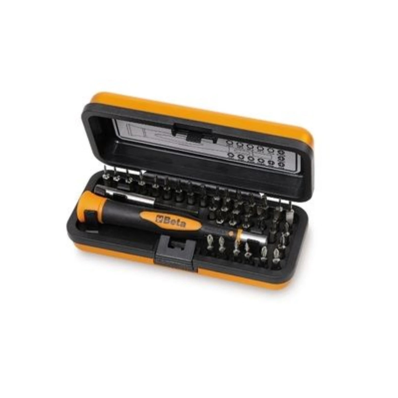 Beta Easy Micro schroevendraaier set 36 delig. Incl. magnetische bithouder, Torx, kruis- platte schroevendraaier. - AE-trading