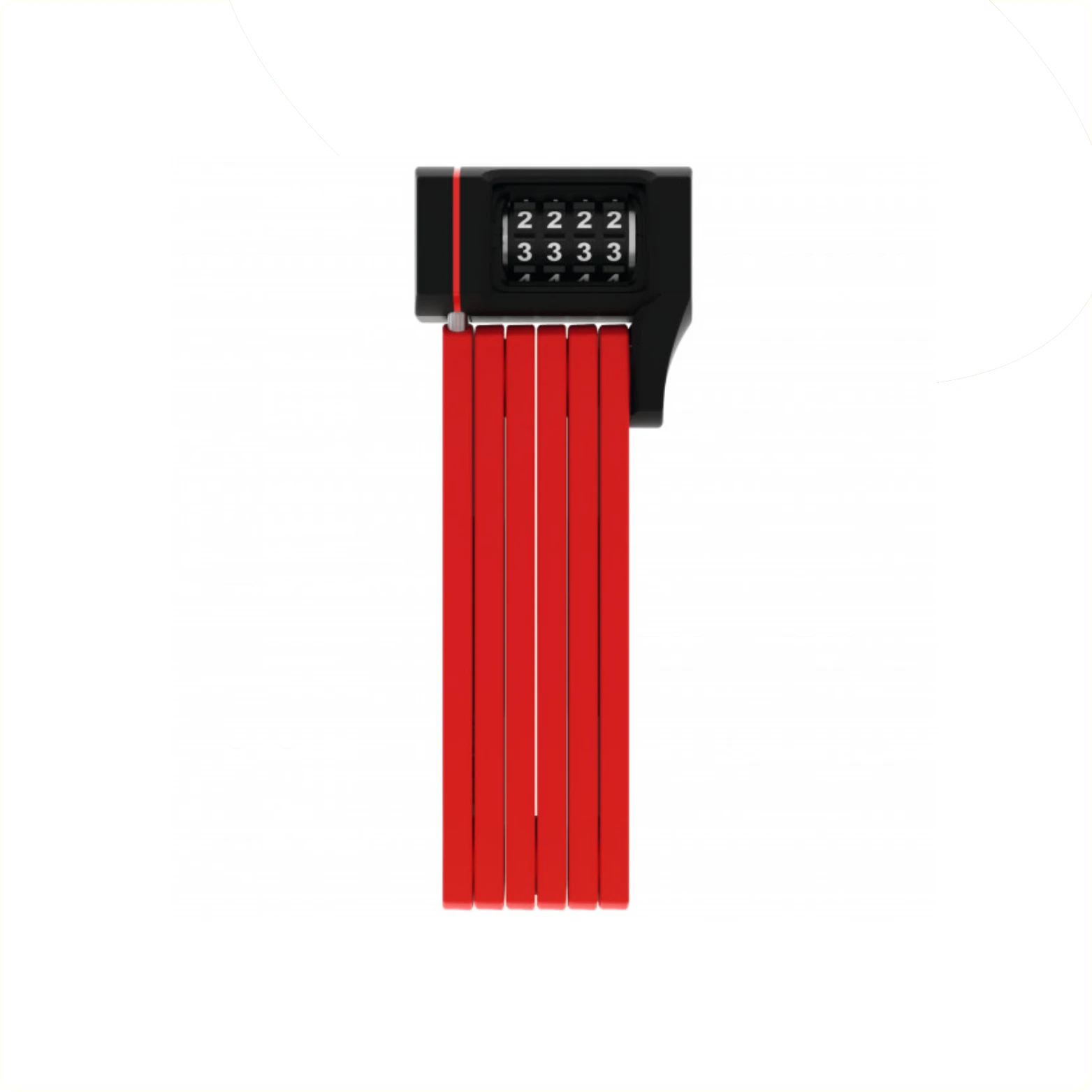 Abus Vouwslot Bordo Ugrip Combo 5700C/80 Sh (incl. slot houder) Rood. Security Level 7 - AE-trading