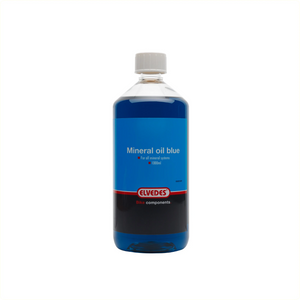 Elvedes minerale olie voor alle minerale remsystemen. Flacon 1000ml, kleur blauw - AE-trading