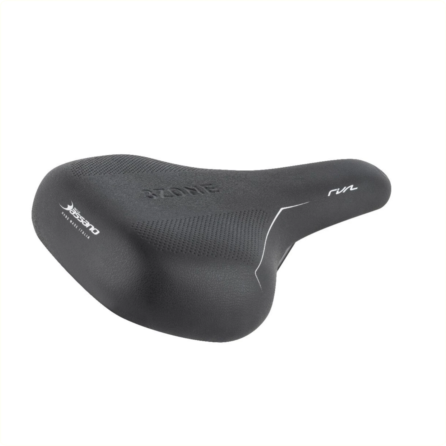 Selle Bassano zadel, Rivale 3zone Uni (hangverpakking) zwart - AE-trading