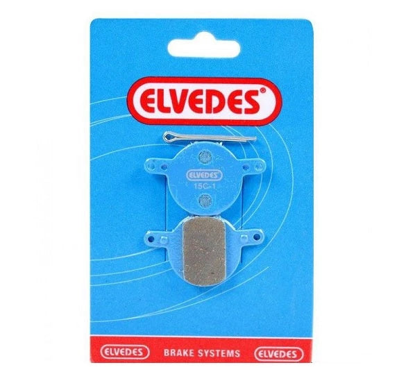 Elvedes 1 paar Organische Schijfremblokjes voor Magura Julie 2001-2008 (hangverpakking) - AE-trading
