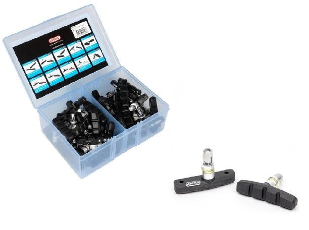Elvedes V-type velgremblokjes 60mm werkplaatsdoos 25 paar - AE-trading