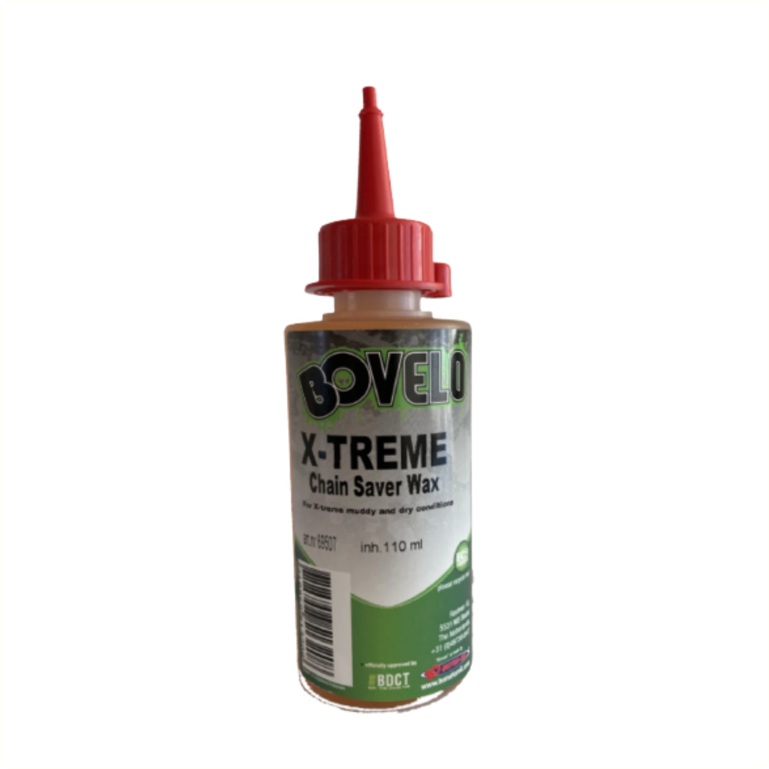 BOVelo X-Treme Chain Saver Wax 110ml, kettingwax met water- en vuilafstotende werking. Uitermate geschikt voor het gebruik bij alle weersomstandigheden - AE-trading